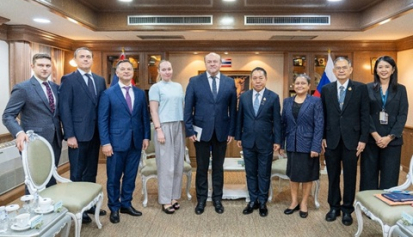 การเข้าเยี่ยมคารวะและหารือข้อราชการระหว่างเลขาธิการสภาความมั่นคงแห่งชาติกับเอกอัครราชทูตสหพันธรัฐรัสเซีย ประจำราชอาณาจักรไทย